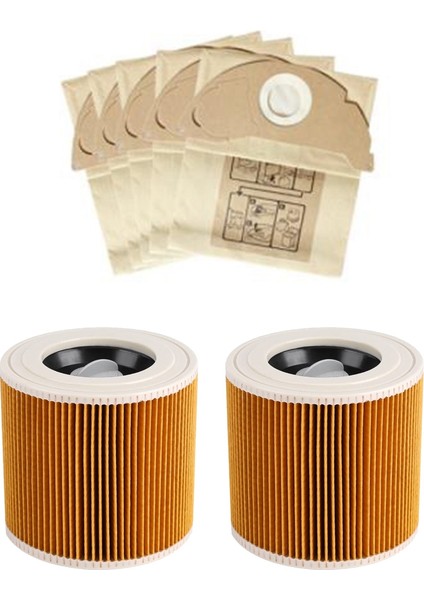Hepa Filtreler + Toz Torbaları Karcher WD2250 A2004 A2054 Mv2 Wd2 (Yurt Dışından)