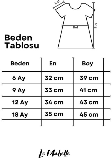 Pudra Yaka Detaylı Müslin Kız Bebek Elbise - Tina