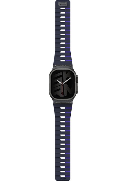 Watch Ultra 49MM Gemini Serisi Tpu Magnetik Silikon Kordon Lacivert fiyatları