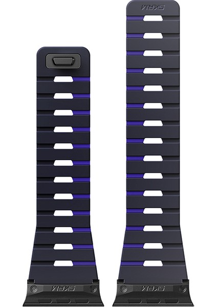 Watch Ultra 49MM Gemini Serisi Tpu Magnetik Silikon Kordon Lacivert modelleri