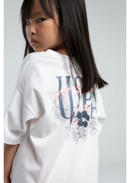 Kız Çocuk Beyaz Pijama Takım 50312453-VR013 indirimleri