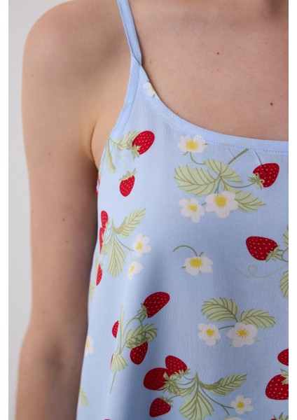 Strawberries Chally Açık Mavi Atlet