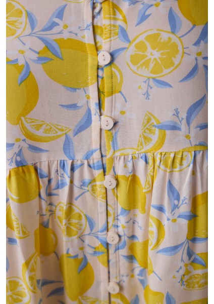 Lemons Chally Çok Renkli Gecelik