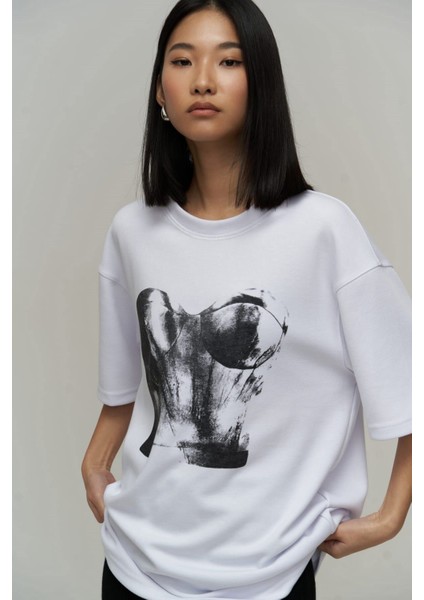 Tarzsokak Corset Beyaz Oversize indirimleri