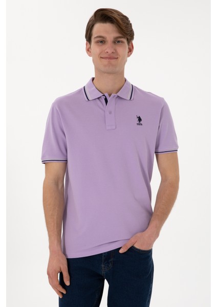 Erkek Lila Tişört Basic 50306011-VR034
