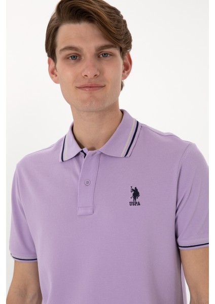 Erkek Lila Tişört Basic 50306011-VR034
