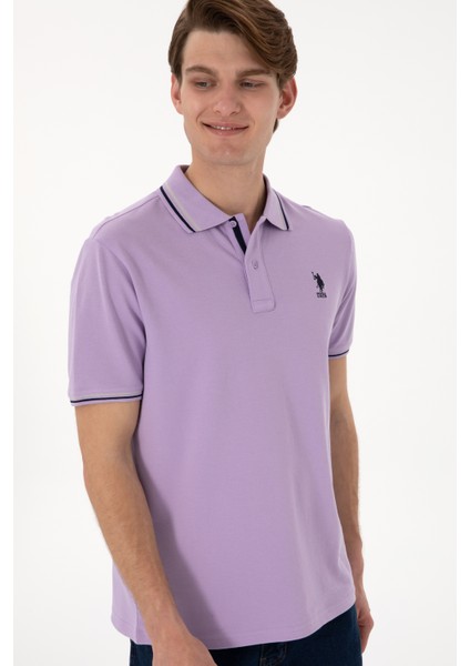 Erkek Lila Tişört Basic 50306011-VR034