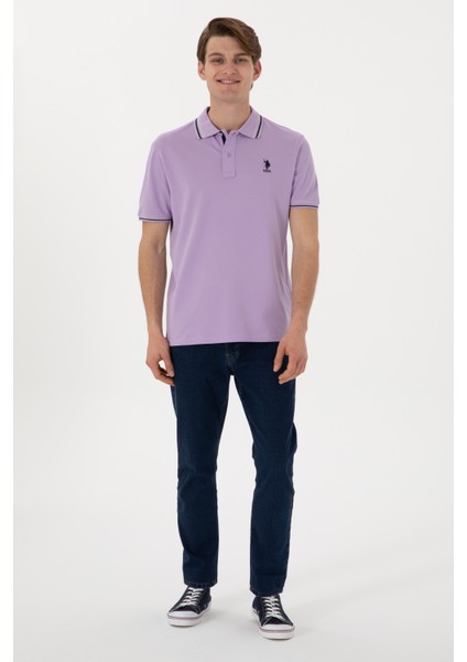 Erkek Lila Tişört Basic 50306011-VR034