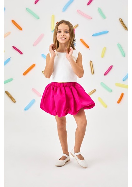 Fuşya Kız Çocuk Balon Etek - Anna fiyatları