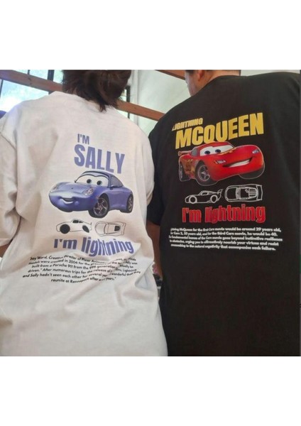 Tarzsokak Mcqueen ve Sally Baskılı Çift
