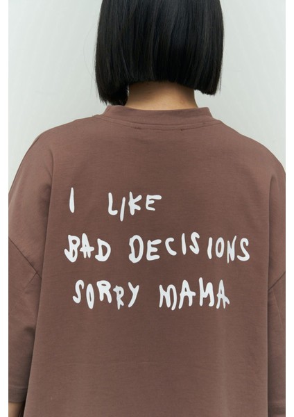 Tarzsokak I Like Mama Kahve Oversize indirimleri