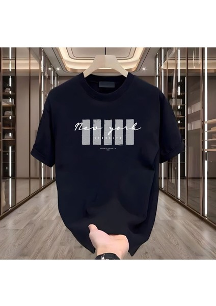 New York x Baskılı Siyah