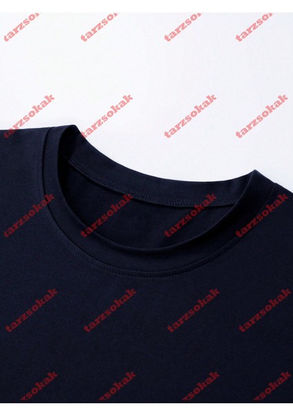 Tarzsokak Model 3638 Erkek Yazlık Yuvarlak Yaka Kısa Kollu Günlük Tişört, Yaz fırsatları