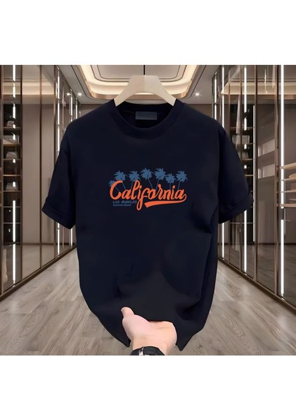California Baskılı Siyah