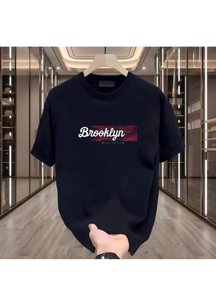 Brooklyn Baskılı Siyah