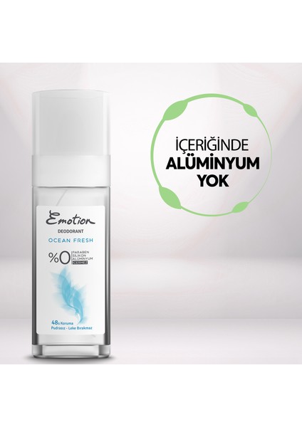 Ocean Fresh Pump Sprey Kadın Deodorant 4X100 ml