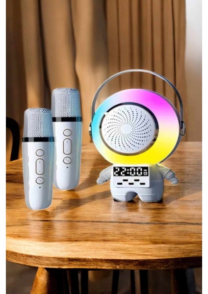 Çocuklara Özel Kablosuz Bluetooth Bağlantılı Karaoke Mikrofon