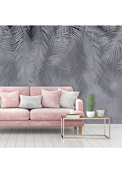 Tropik Yapraklar Desenli Silinebilir Sağlıklı Tekstil Duvar Kağıdı fiyatları