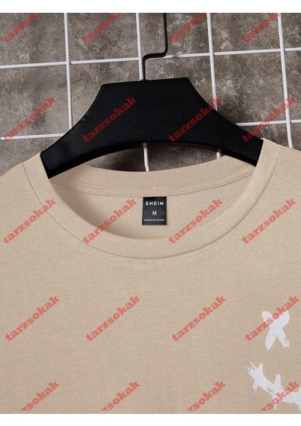 Tarzsokak Model 3433 Erkek Yazlık Yuvarlak Yaka Kısa Kollu Günlük Tişört, Yaz modelleri