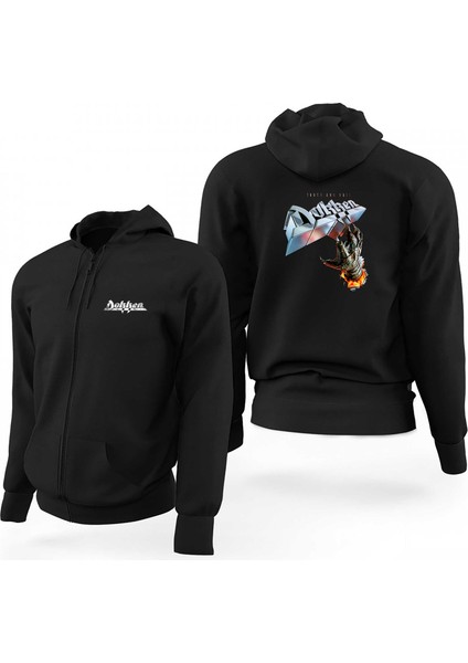 Dokken Tooth And Nail Siyah Fermuarlı Limited Edition Kapşonlu Sweatshirt
