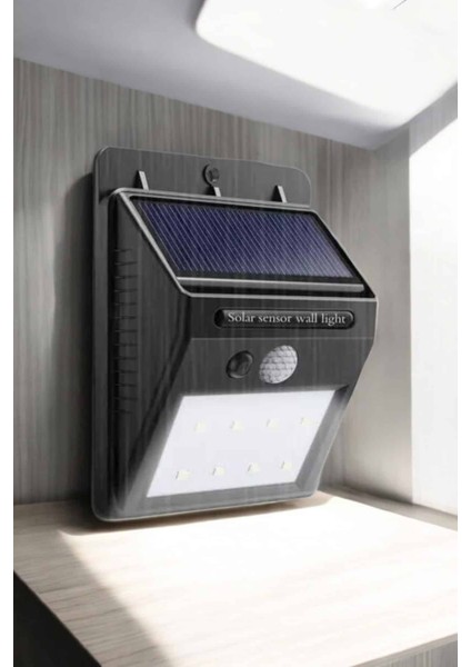 Solar Lamba Giriş, Bahçe Yol Avlu Hareket Sensörlü LED Parlak Gece Su Geçirmez