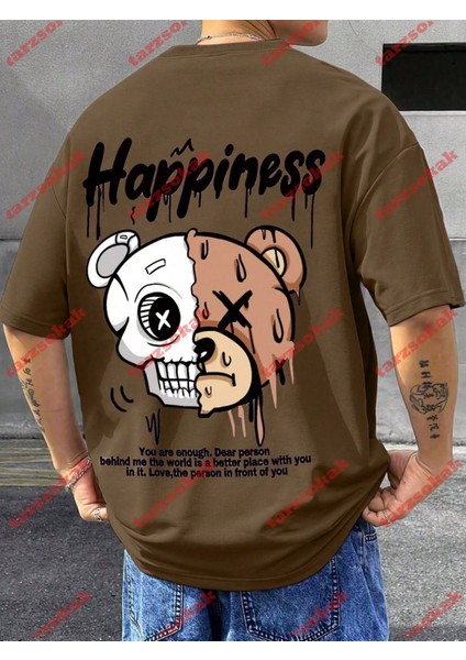 Tarzsokak Model 3241 Erkek Yazlık Yuvarlak Yaka Kısa Kollu Günlük Tişört, Yaz