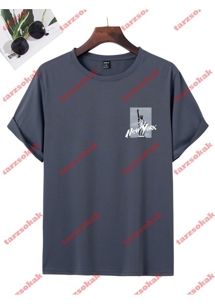 Tarzsokak Model 3238 Erkek Yazlık Yuvarlak Yaka Kısa Kollu Günlük Tişört, Yaz fiyatları