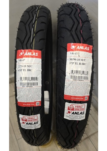 Irc YBR125 Cbf 150 Için 2.75-18 ve 90/90-18 Irc Lastik Set