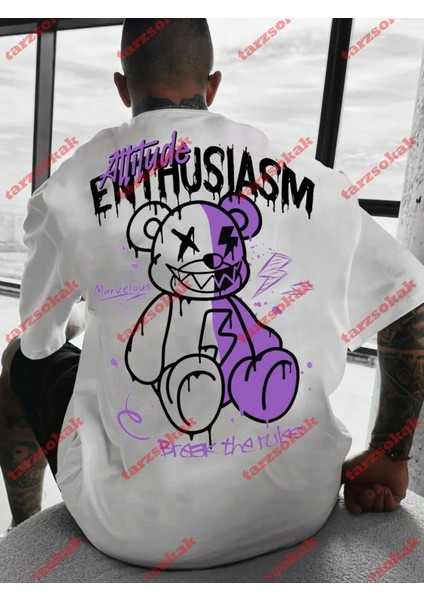 Tarzsokak Model 3636 Erkek Yazlık Yuvarlak Yaka Kısa Kollu Günlük Tişört, Yaz