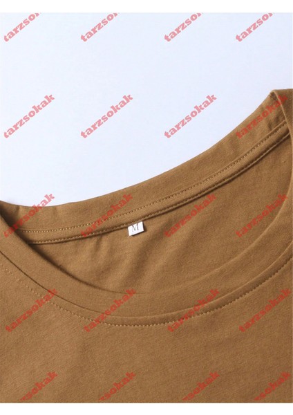 Tarzsokak Model 3799 Erkek Yazlık Yuvarlak Yaka Kısa Kollu Günlük Tişört, Yaz modelleri