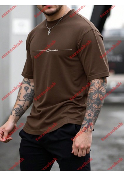 Tarzsokak Model 3477 Erkek Yazlık Yuvarlak Yaka Kısa Kollu Günlük Tişört, Yaz