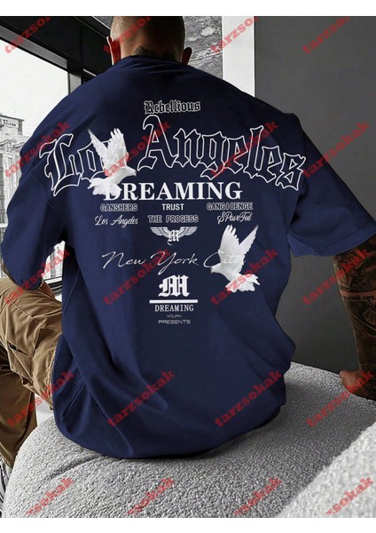 Tarzsokak Model 3618 Erkek Yazlık Yuvarlak Yaka Kısa Kollu Günlük Tişört, Yaz