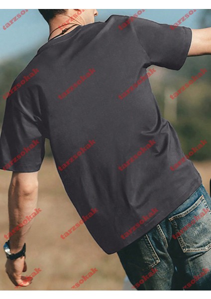 Tarzsokak Model 3504 Erkek Yazlık Yuvarlak Yaka Kısa Kollu Günlük Tişört, Yaz fırsatları