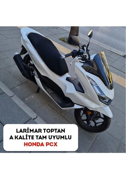 Honda Pcx File Sele Koltuk Kılıfı 3D Çift Kat File Terletme Yapmaz - Alttan Cırtlı