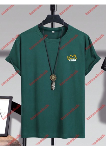 Tarzsokak Model 3330 Erkek Yazlık Yuvarlak Yaka Kısa Kollu Günlük Tişört, Yaz fiyatları