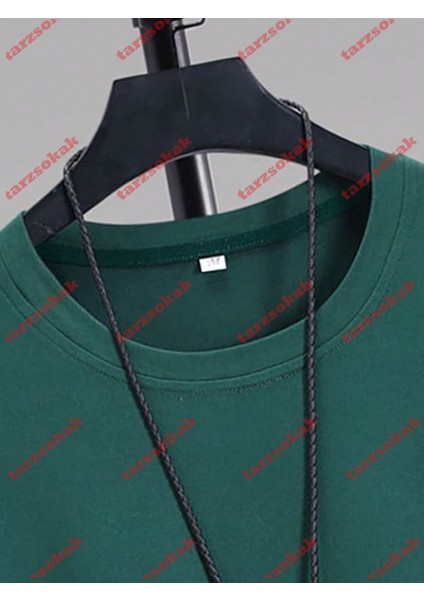 Tarzsokak Model 3330 Erkek Yazlık Yuvarlak Yaka Kısa Kollu Günlük Tişört, Yaz fırsatları