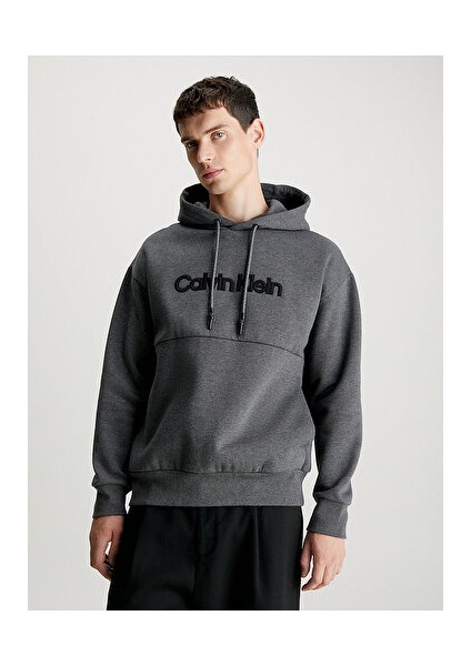 Raısed Embroıdered Logo Hoodıe