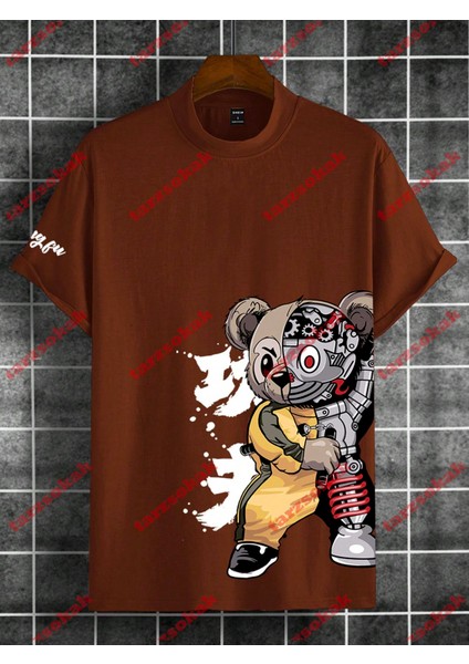 Tarzsokak Model 3351 Erkek Yazlık Yuvarlak Yaka Kısa Kollu Günlük Tişört, Yaz modelleri