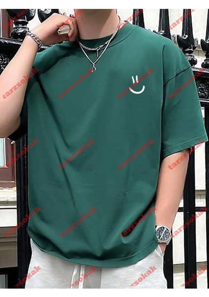 Tarzsokak Model 3383 Erkek Yazlık Yuvarlak Yaka Kısa Kollu Günlük Tişört, Yaz