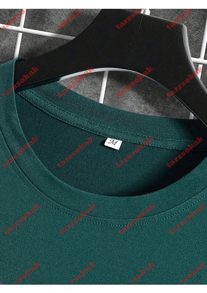 Tarzsokak Model 3383 Erkek Yazlık Yuvarlak Yaka Kısa Kollu Günlük Tişört, Yaz modelleri