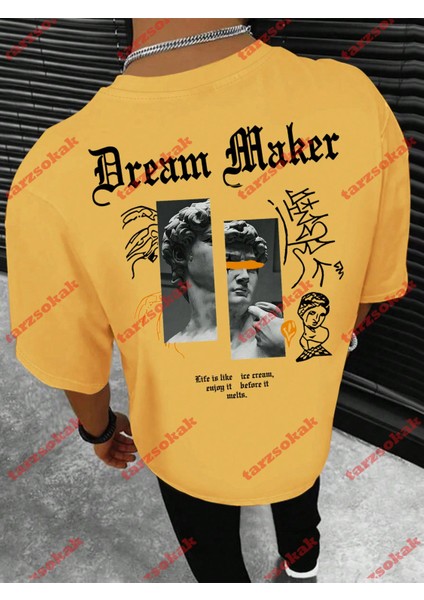 Tarzsokak Model 3376 Erkek Yazlık Yuvarlak Yaka Kısa Kollu Günlük Tişört, Yaz