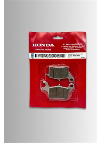 Honda Activa 125 2023 Ön Fren Balatası Orijinal - 06455-KVB-T01