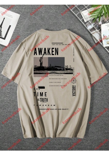 Tarzsokak Model 3356 Erkek Yazlık Yuvarlak Yaka Kısa Kollu Günlük Tişört, Yaz fiyatları