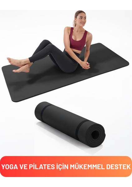 Pilates Yoga Matı Egzersiz Pilates Minderi Kaymaz Taban 180X55 cm