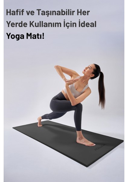 Pilates Yoga Matı Egzersiz Pilates Minderi Kaymaz Taban 180X55 cm