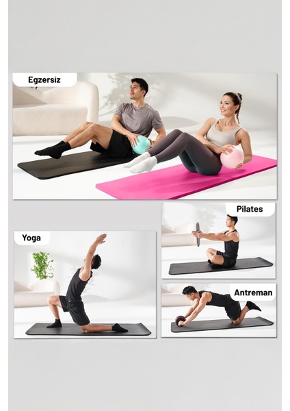Pilates Yoga Matı Egzersiz Pilates Minderi Kaymaz Taban 180X55 cm indirimleri