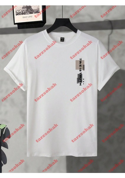 Tarzsokak Model 3356 Erkek Yazlık Yuvarlak Yaka Kısa Kollu Günlük Tişört, Yaz fiyatları