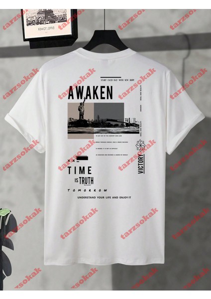 Tarzsokak Model 3356 Erkek Yazlık Yuvarlak Yaka Kısa Kollu Günlük Tişört, Yaz modelleri