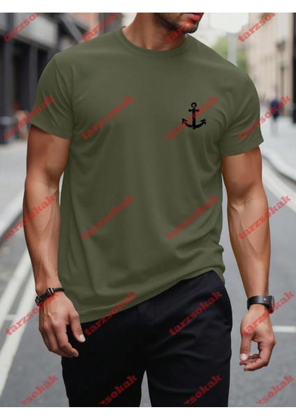 Tarzsokak Model 3600 Erkek Yazlık Yuvarlak Yaka Kısa Kollu Günlük Tişört, Yaz