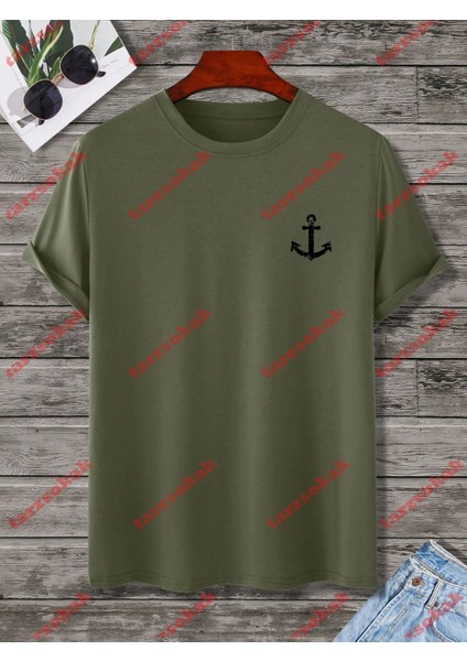 Tarzsokak Model 3600 Erkek Yazlık Yuvarlak Yaka Kısa Kollu Günlük Tişört, Yaz indirimleri